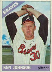 1966 Topps Baseball Cards      466     Ken Johnson